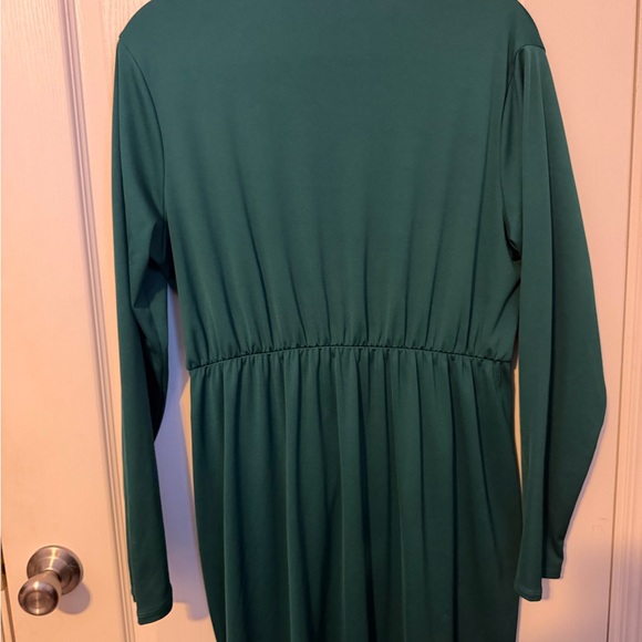 Chic Teal Long Sleeve Dress - Picture 3 of 4